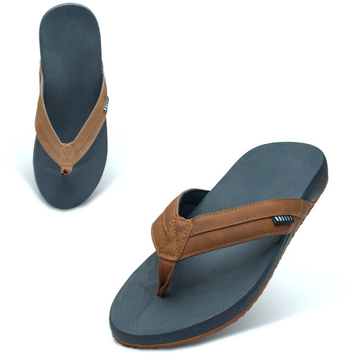 Alpine Swiss Trey Mens Flip Flops Cushion EVA Thong Sandals Beach